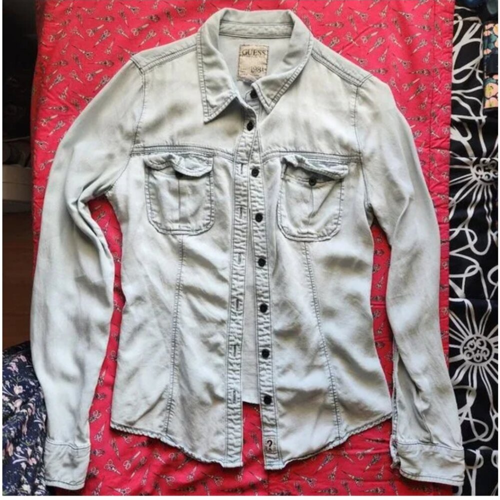 Guess jean shirt